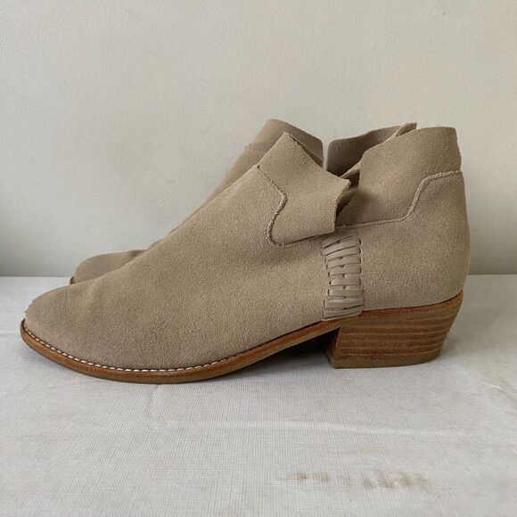 Tan Suede Ankle Boots - Picture 4 of 9